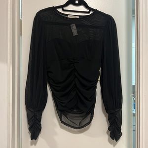 Black Long Sleeve Top